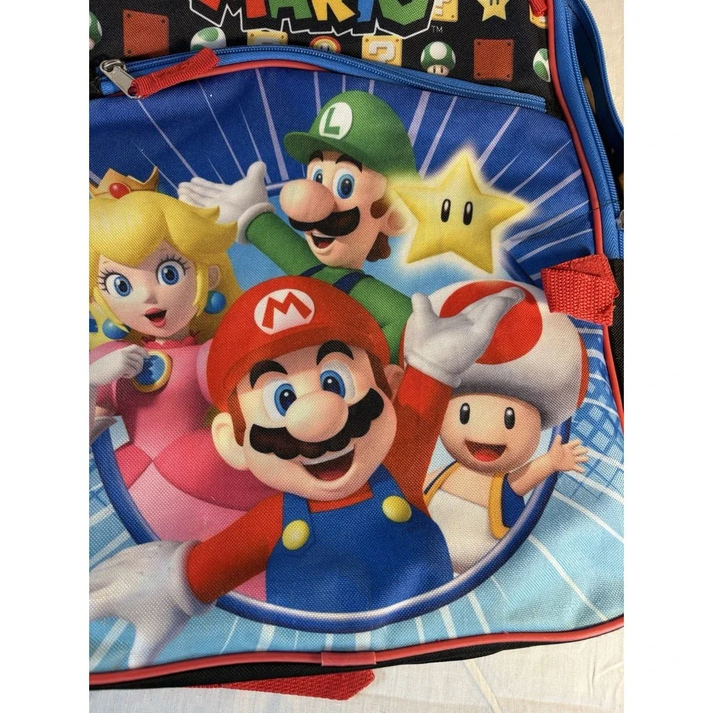 Super Mario Backpack Book Bag Computer Bag Mario Luigi Multicolor